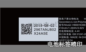 R1电池迈拓可变喷印系统技术参数 Technical Parameters